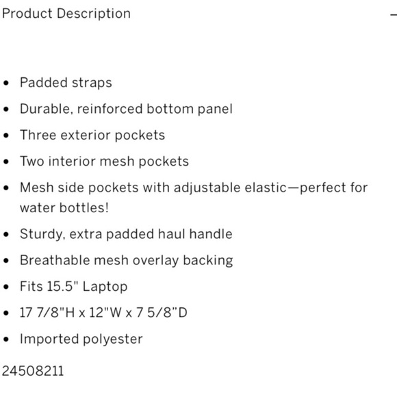 🆕(RARE)PINK VS📚2017 BLACK COLLEGIATE BACKPACK 🎒 - Picture 5 of 8